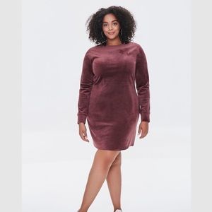***BRAND NEW***Forever 21 velvet brown dress! Super cute!